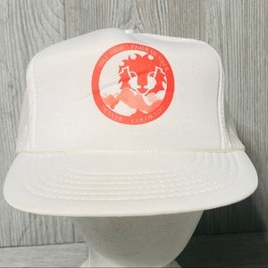 Vintage Snapback Trucker Cap Mile High Pride Member Denver Colorado White‎